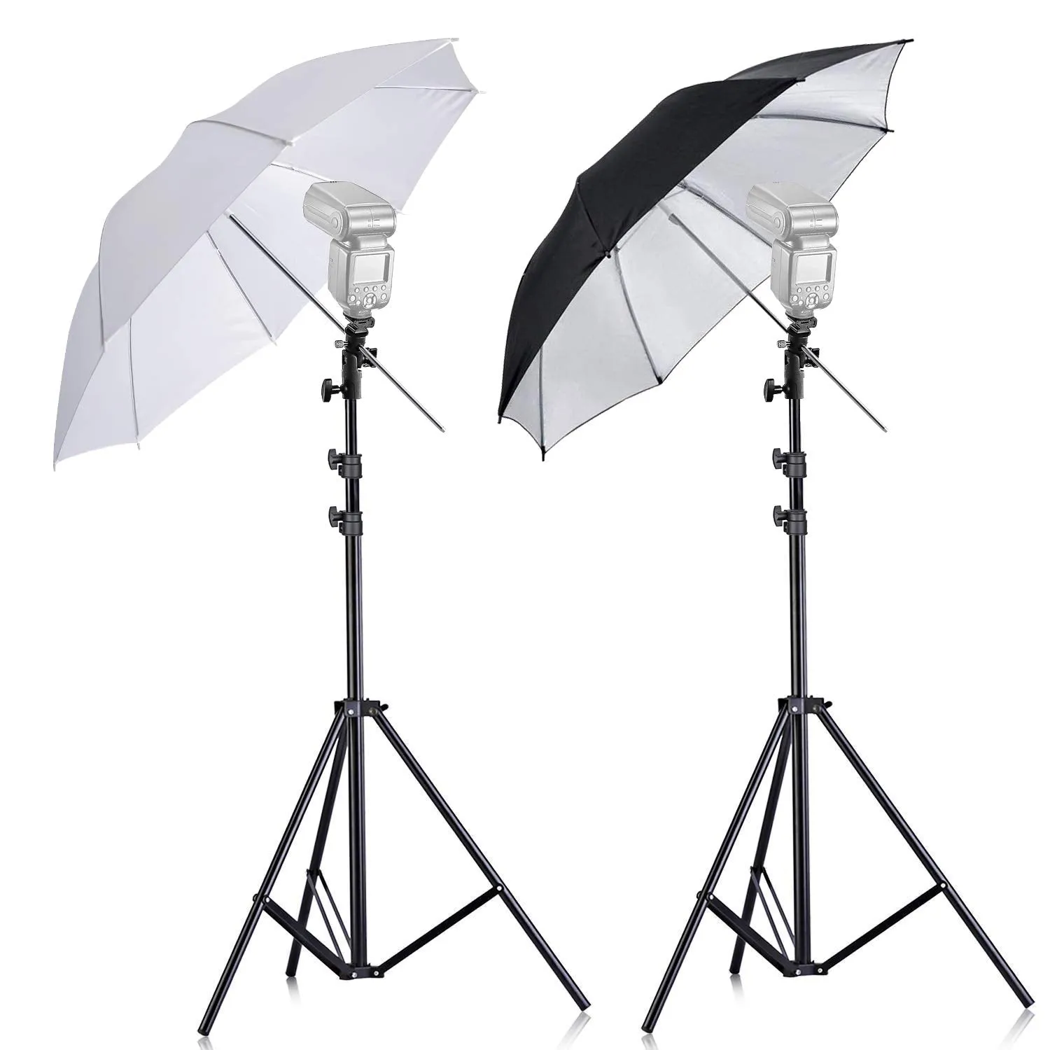 NEEWER 33"/84CM Flash Mount Three Umbrellas Kit for Canon