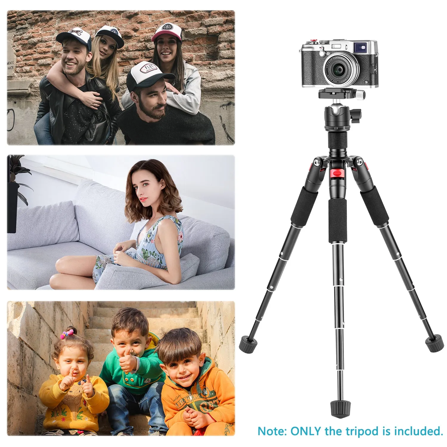 NEEWER M521 20" Aluminum Alloy Mini Tripod