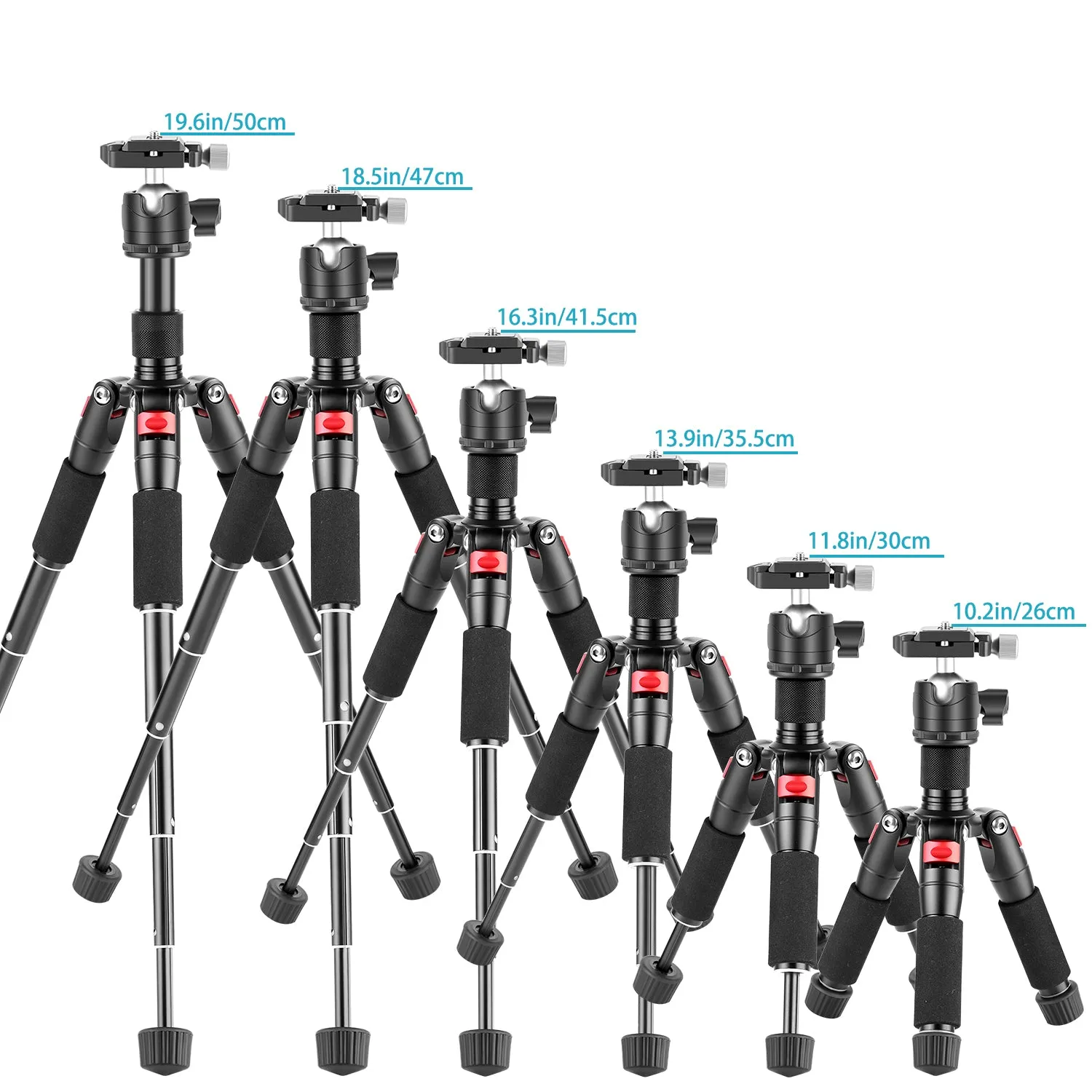 NEEWER M521 20" Aluminum Alloy Mini Tripod