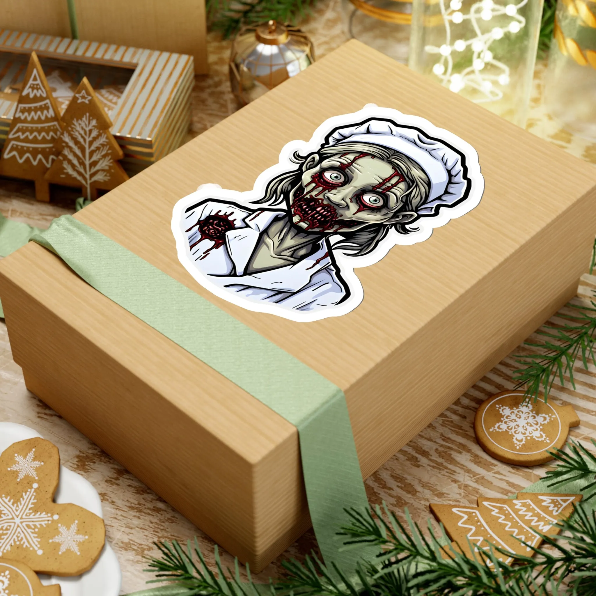 Nurse of the Undead: Halloween Zombie Nurse Stickers for All Ages