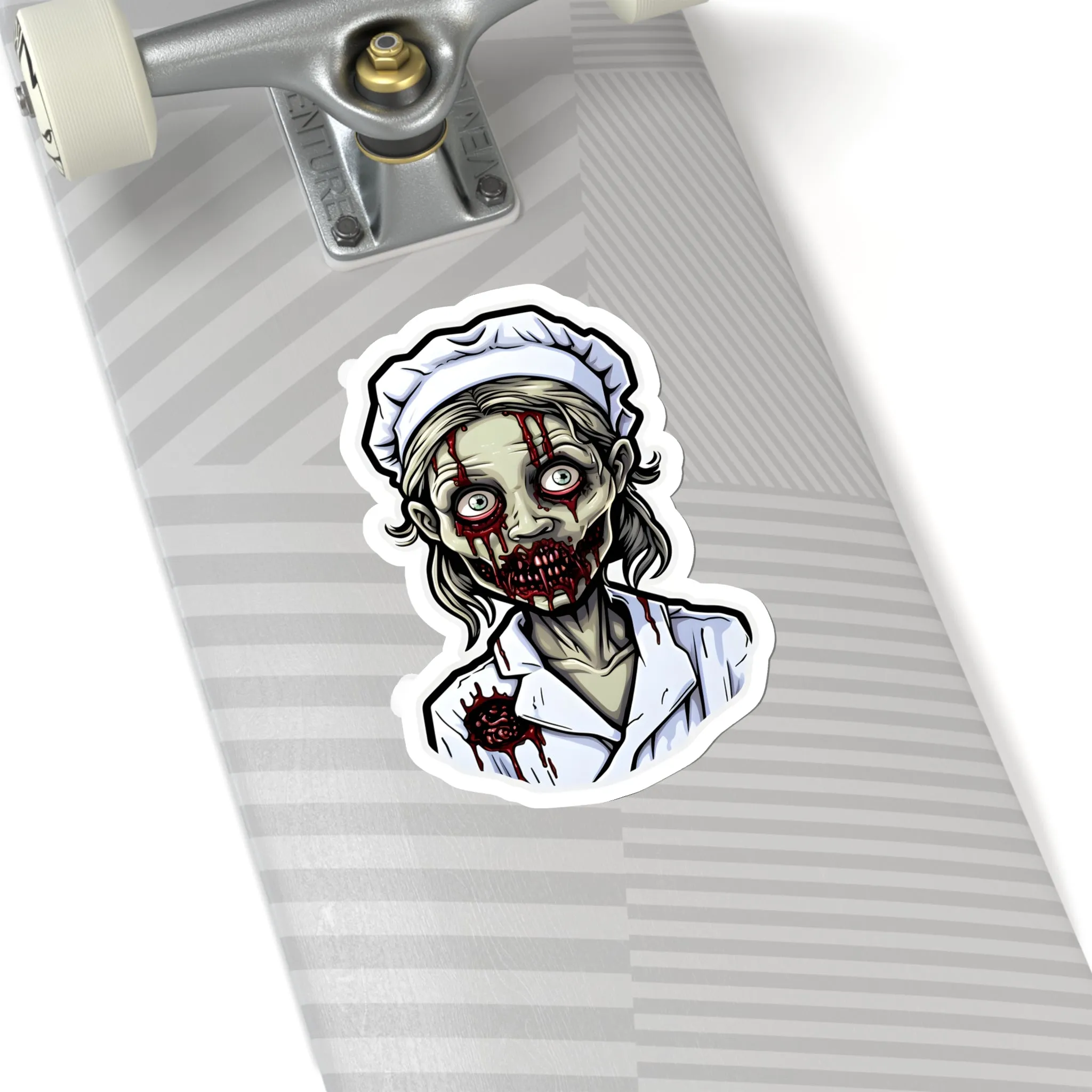 Nurse of the Undead: Halloween Zombie Nurse Stickers for All Ages