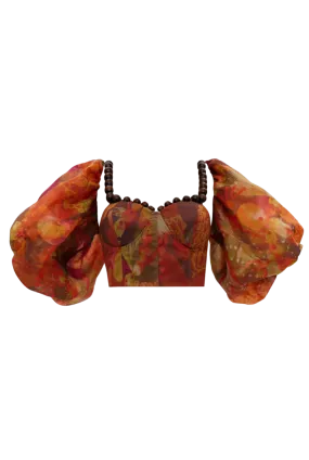 Omma Organza crop Top | Kola Print