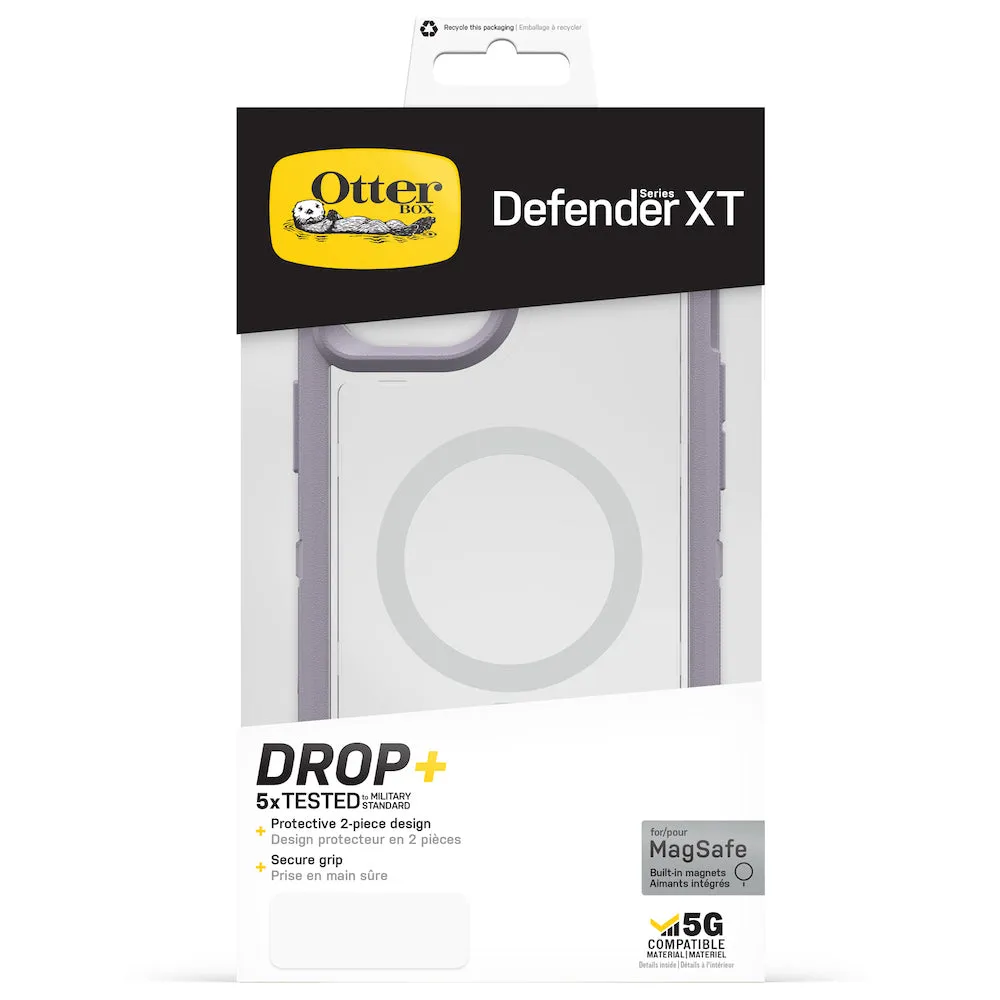 Otterbox Defender XT Clear MagSafe Case - For iPhone 14 Plus (6.7") - Lavender Sky