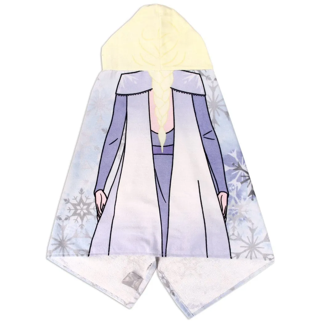 Personalized Embroidered Hooded Towel - Frozen Elsa