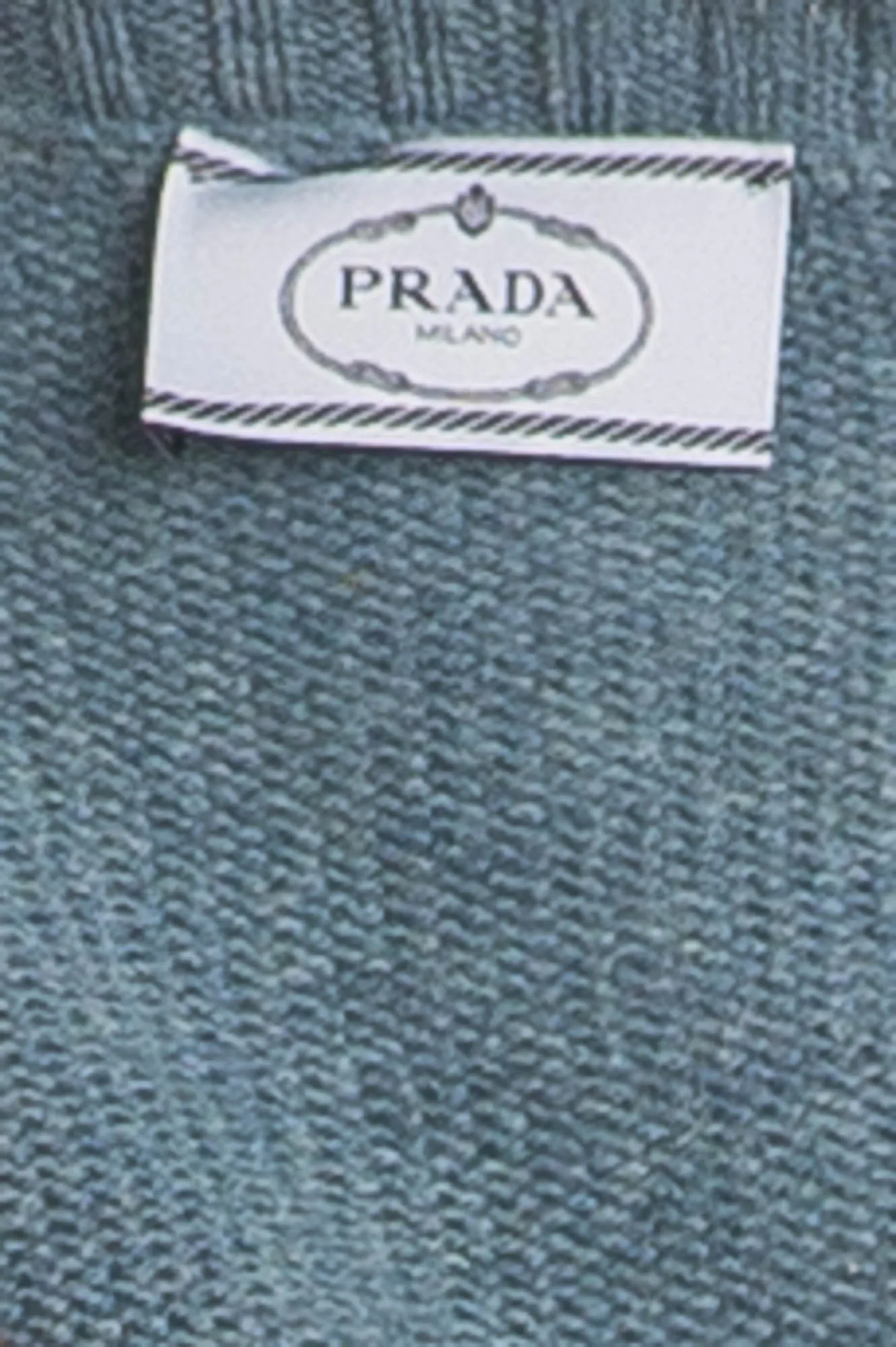 Prada - Brand New Long Sleeve Blue Button Up Cardigan - IT 40