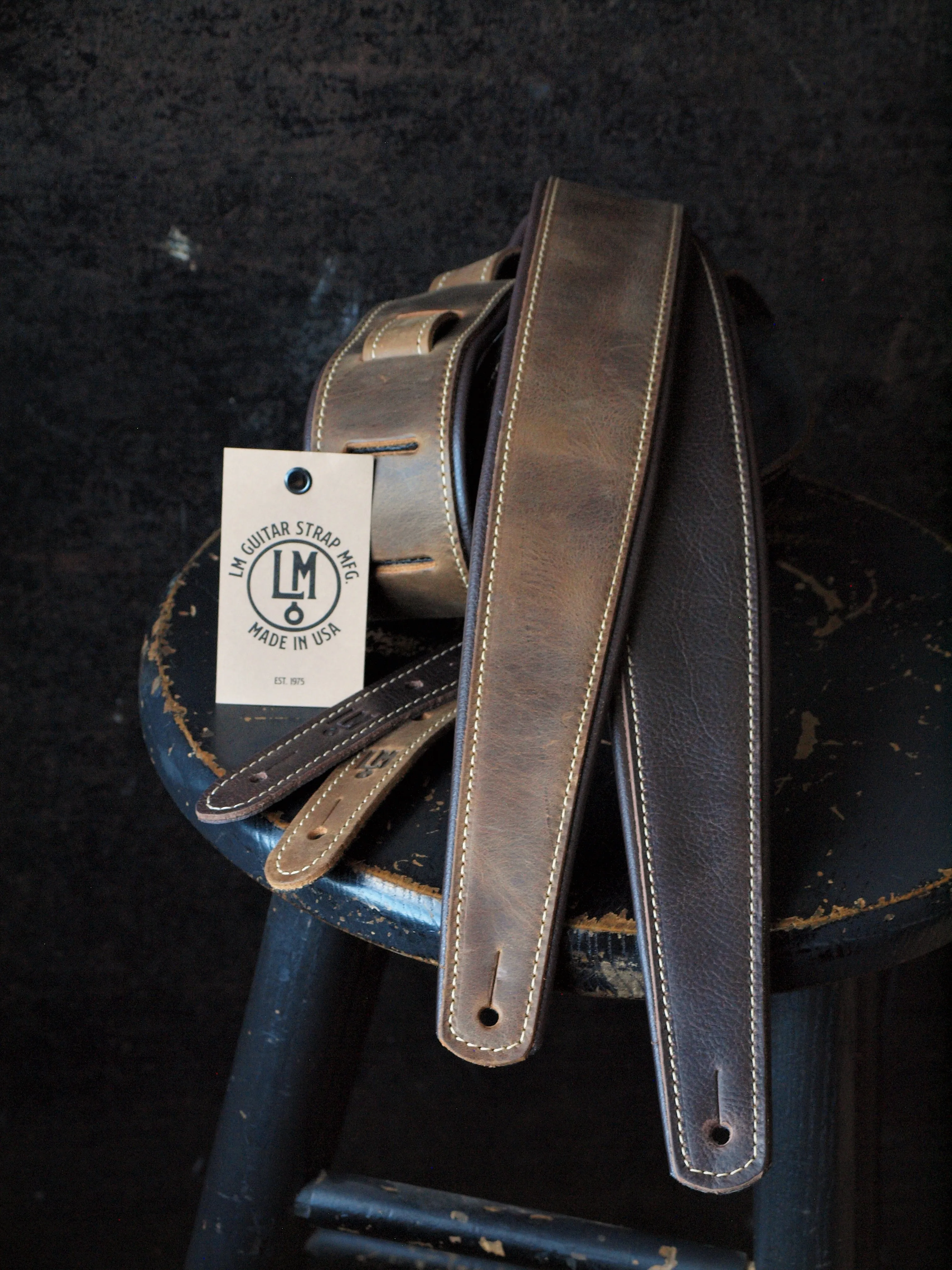 Premier Guitar Strap - Rustic Leather