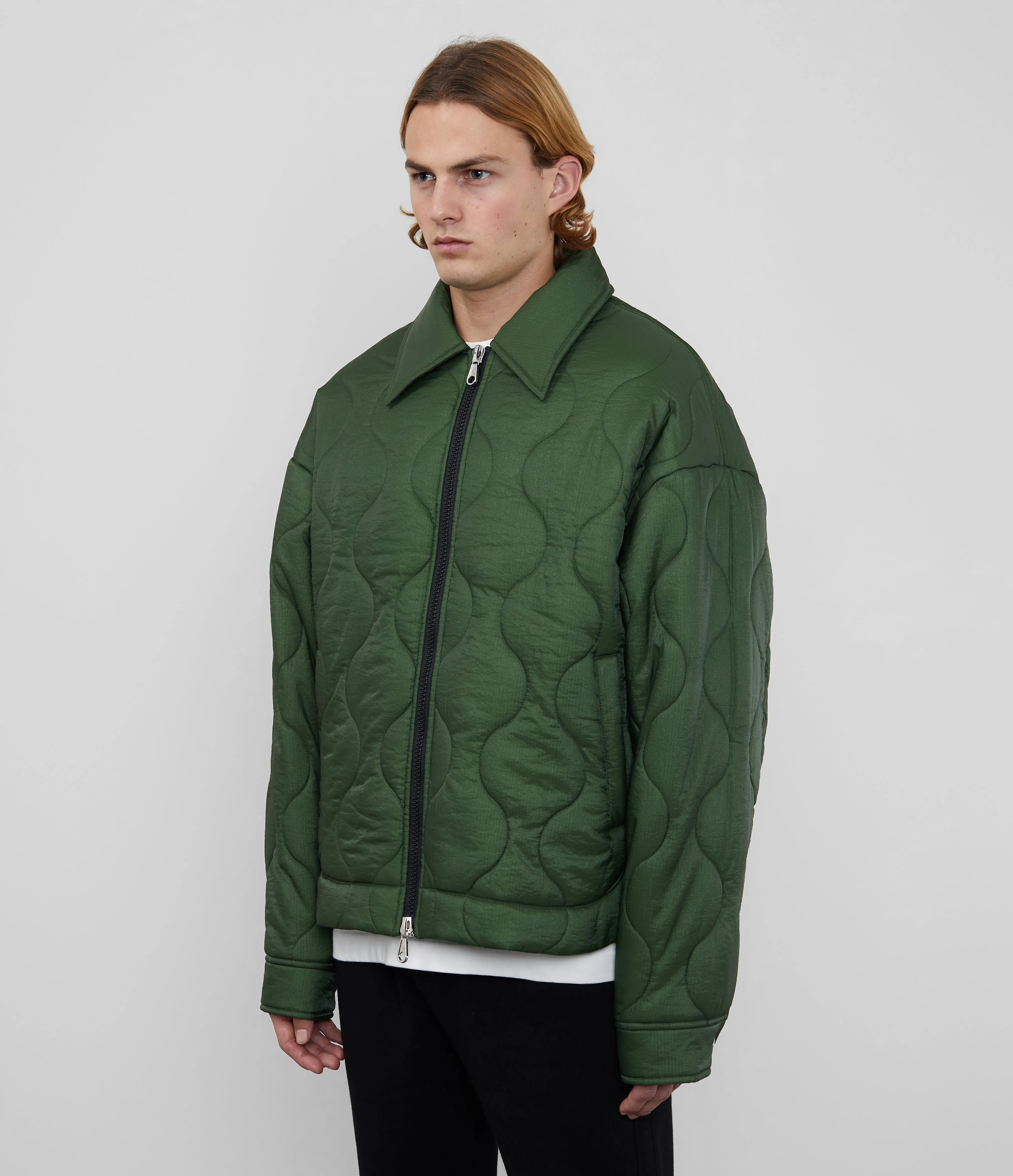 QUILTED RIPSTOP OVERSHIRT