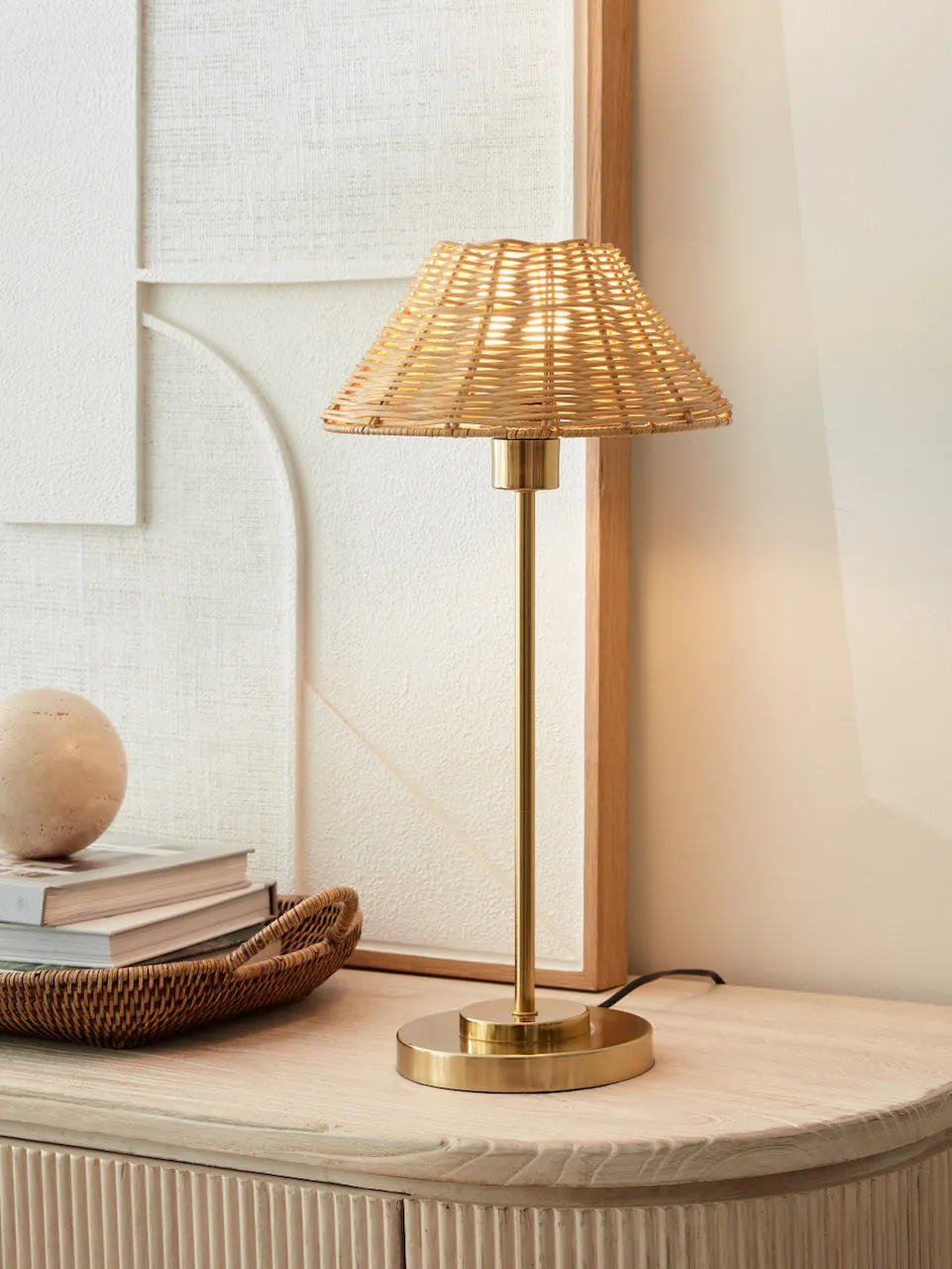 Rattan Table Lamp