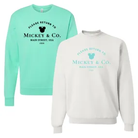 'Return To Mickey & Co.' Crewneck Sweatshirt