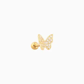 Shiny Butterfly Stud