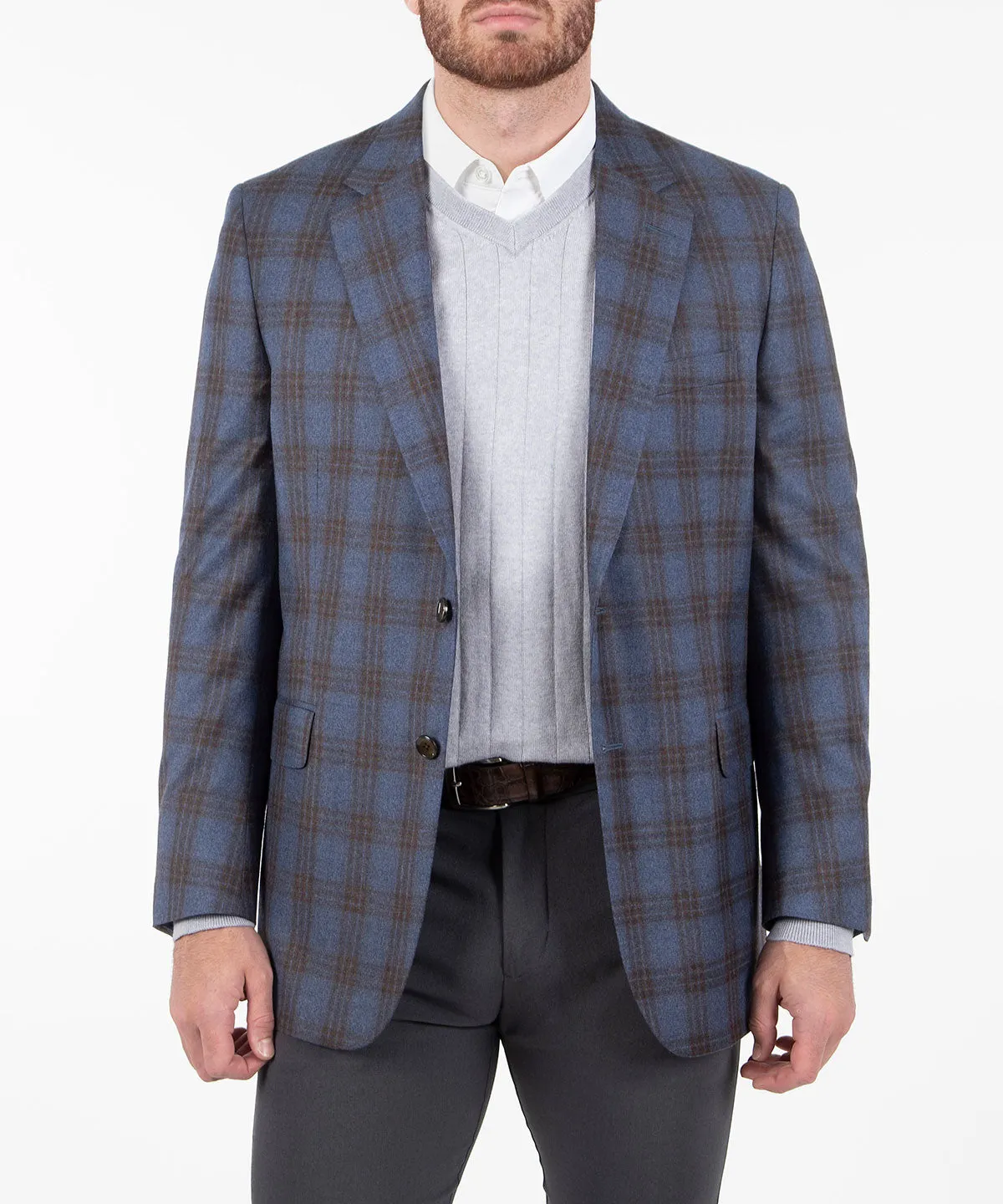 Signature Men's Plaid Sport Coat