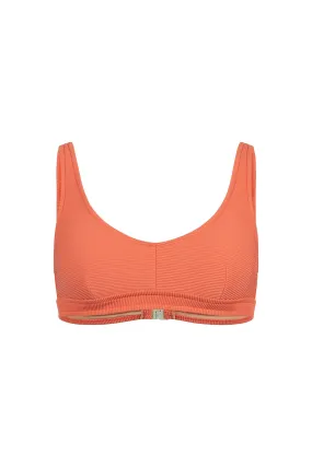 Signature Waistband Bralette Top - Papaya