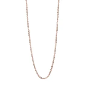 Solid 9ct Rose Gold Spiga Chain Necklace