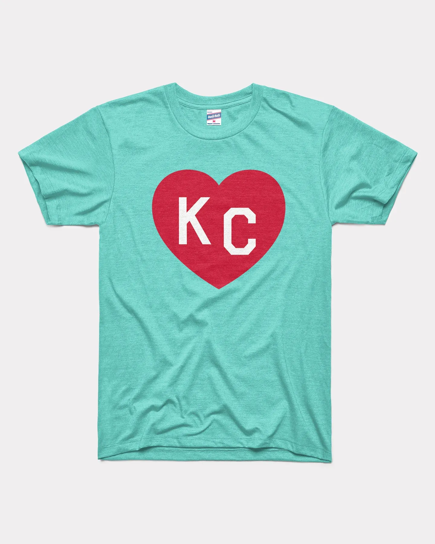 Teal and Red KC Heart T-Shirt