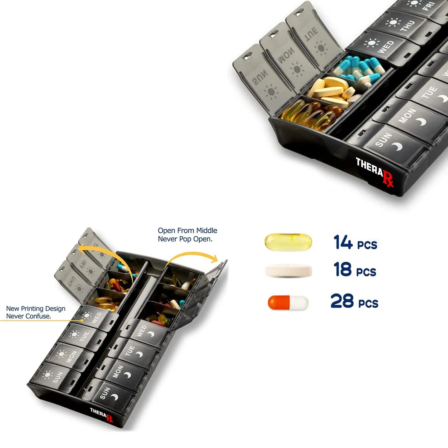 Thera Rx Weekly Pill Organizer