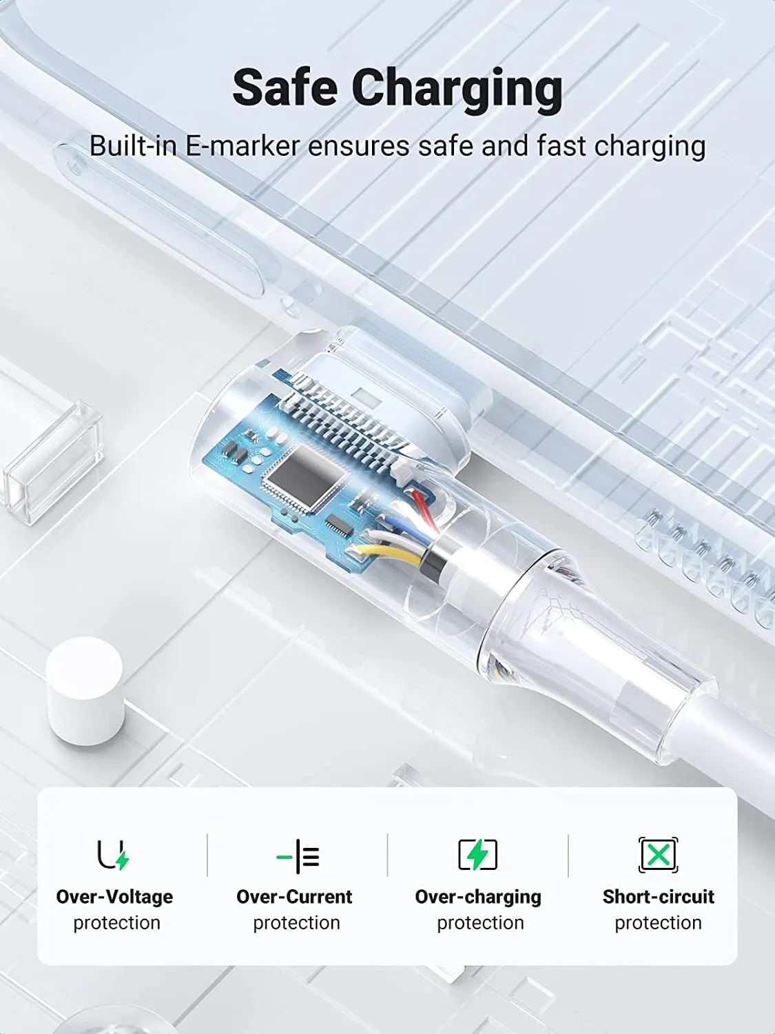 UGREEN Right Angle 100W USB C Cable