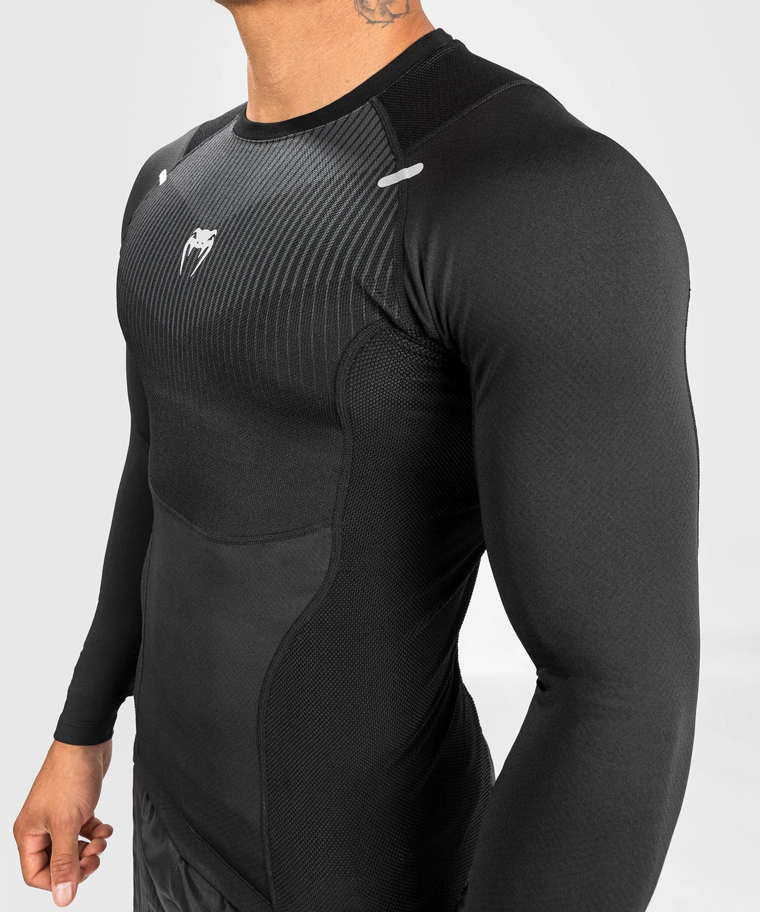 Venum Biomecha Rashguard Long Sleeves - Black/Grey