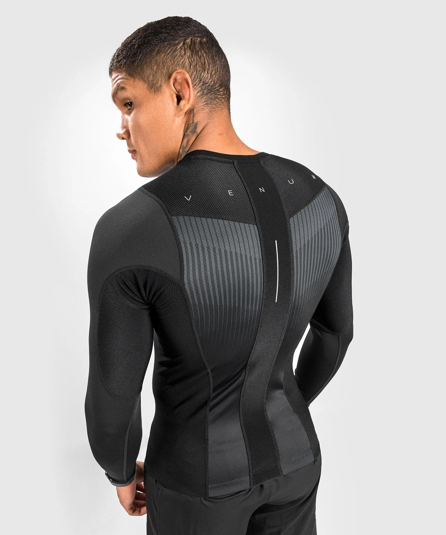 Venum Biomecha Rashguard Long Sleeves - Black/Grey