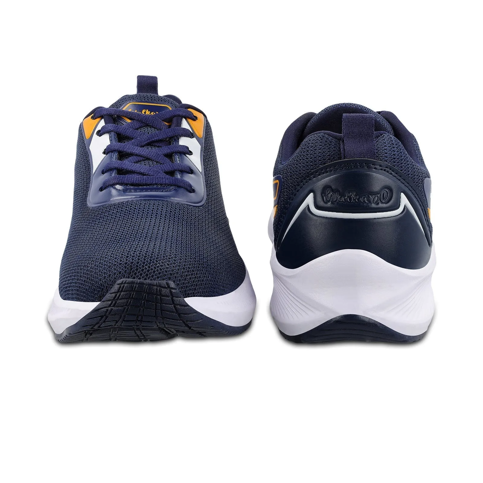 Walkaroo Men Sports Shoe - WS9073 Navy Blue Yellow