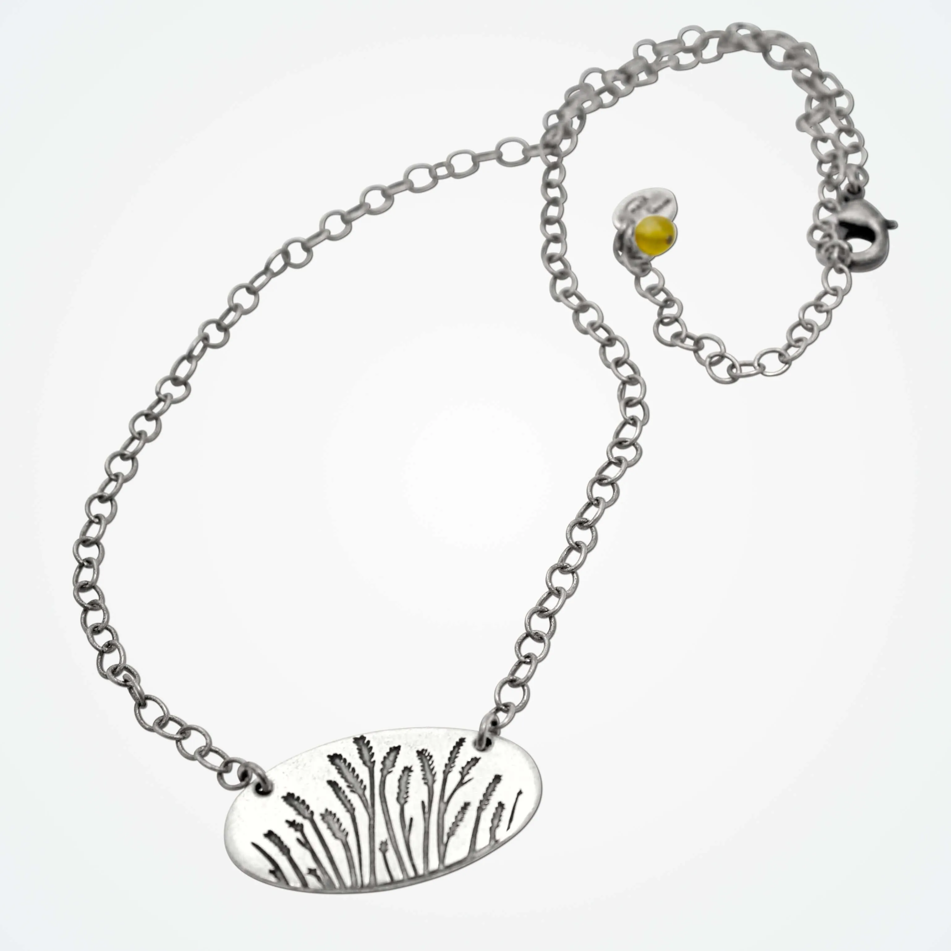 Wheatgrass Window Box Necklace