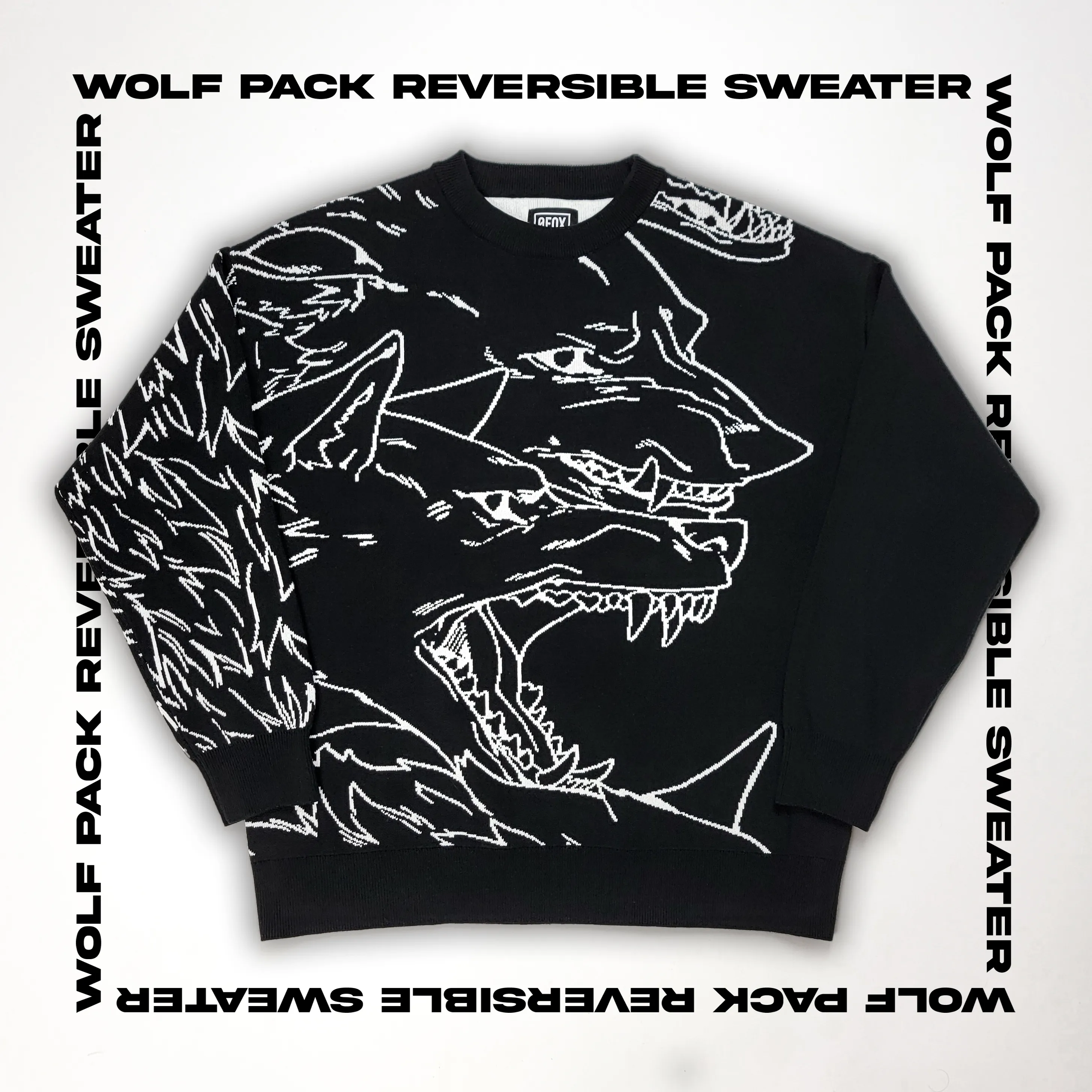 WOLF PACK REVERSIBLE SWEATER