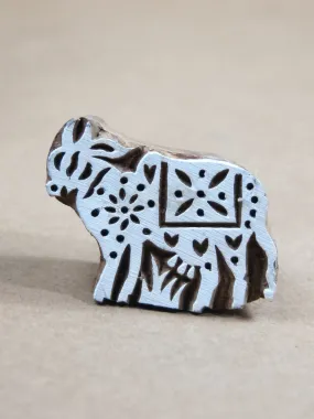 Wooden Cow Block print stamp